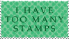 I have too many stamps